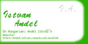 istvan andel business card